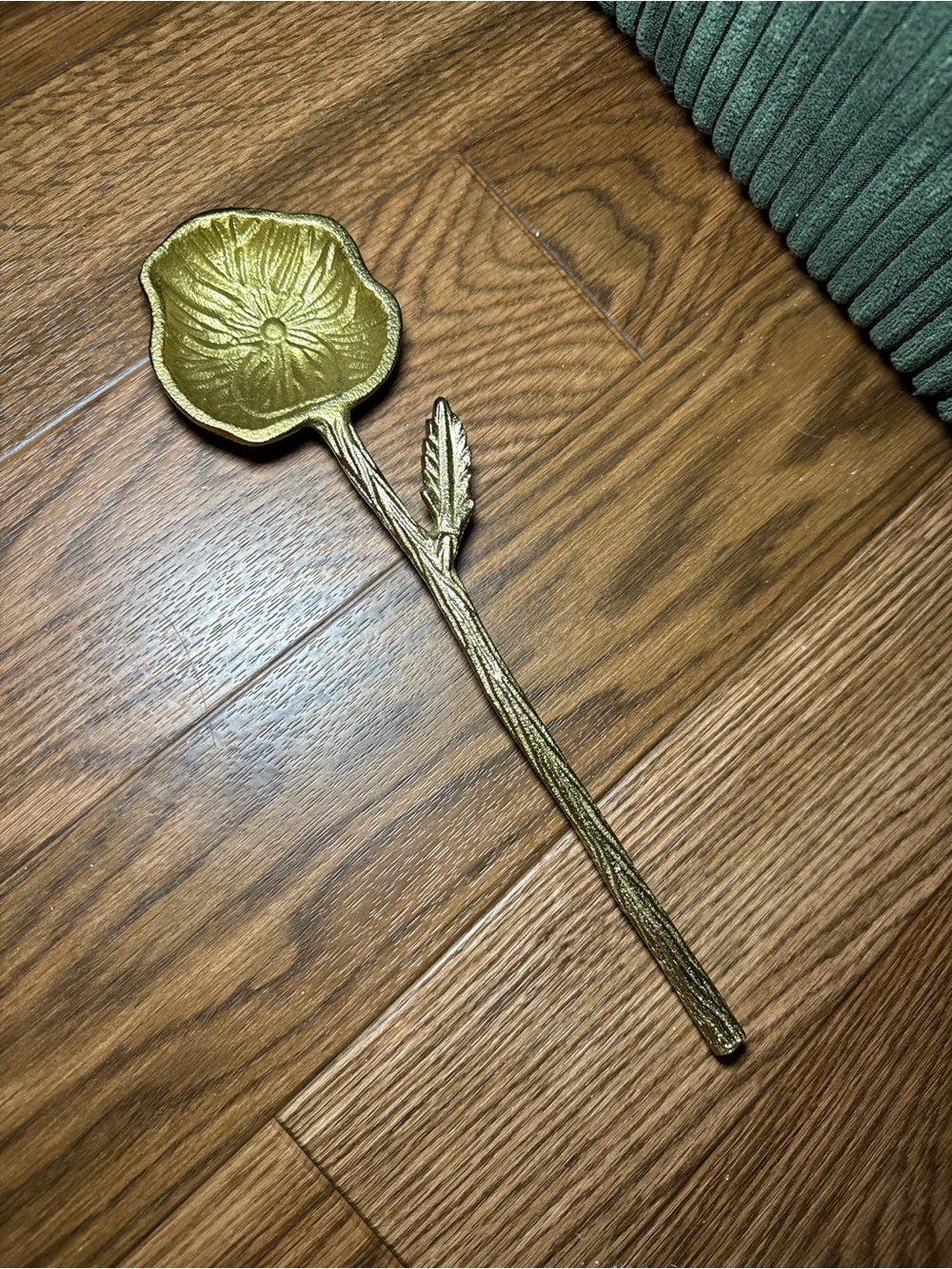 Gold Floral Accent Dish